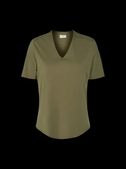 Freequent Naisten Pusero, Yr Ss Blouse Khaki