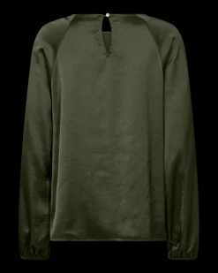 Freequent naisten pusero DOVE BLOUSE, tummanvihreä