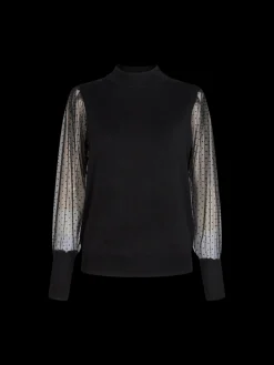 Freequent Naisten Pusero DOTKA PU Musta