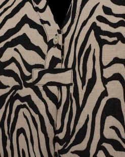 Freequent naisten pusero, LARIN BLOUSE Ruskea Kuosillinen