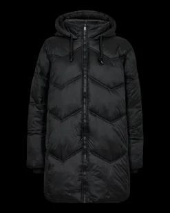 Freequent Naisten Talvitakki, K-SHORTY L-JACKET Musta