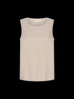 Freequent Naisten Toppi Lava Top Vaalea Beige