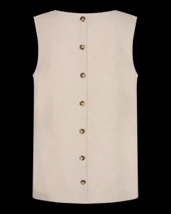 Freequent Naisten Toppi Lava Top Vaalea Beige