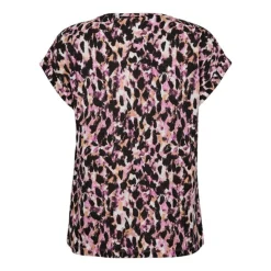 Freequent naisten t-paita, VIVA TEE Pinkki Kuosi