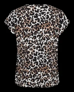 Freequent naisten t-paita, VIVA TEE Ruskea Kuosi