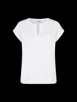 Freequent Naisten T-paita VIVA V SS POCKET-VTT Valkoinen