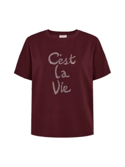 Freequent naisten t-paita, MALAK TEE Viininpunainen