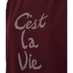 Freequent naisten t-paita, MALAK TEE Viininpunainen