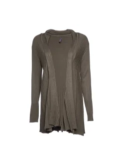 Freequent Pitkä Neuletakki, Claudisse L Tummanvihreä