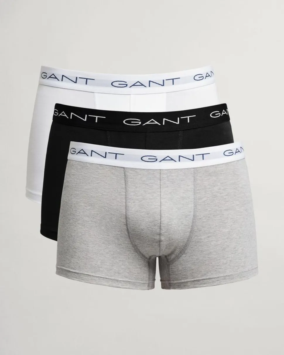 Gant Miesten Bokserit 3-Pack, K TRUNK 3-PACK Keskiharmaa