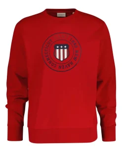 Gant miesten collegepaita Graphic C-Neck, punainen