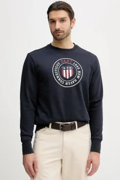 Gant miesten collegepaita Graphic C-Neck, tummansininen
