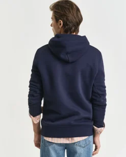 Gant miesten collegepusero, REG ARCHIVE SHIELD HOODIE TUMMANSININEN