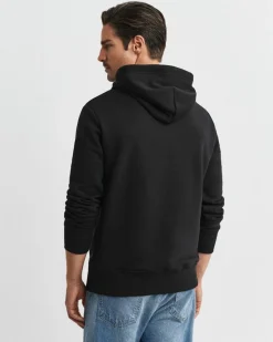 Gant miesten huppari Graphic Hoodies Embroidery, musta