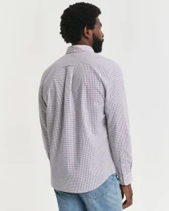 Gant miesten kauluspaita, REG CLASSIC MICRO CHECK Punainen Ruutu