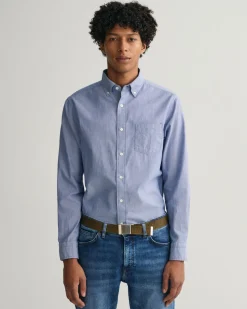 Gant Miesten Kauluspaita, ARCHIVE OXFORD SHIRT REG Keskisininen