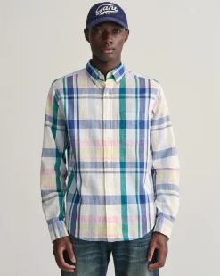 Gant miesten kauluspaita, SEERSUCKER MADRAS SHIRT Monivärinen Ruutu