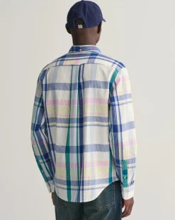 Gant miesten kauluspaita, SEERSUCKER MADRAS SHIRT Monivärinen Ruutu