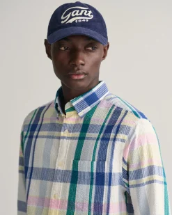 Gant miesten kauluspaita, SEERSUCKER MADRAS SHIRT Monivärinen Ruutu