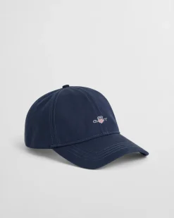 Gant miesten lippis, SHIELD COTTON TWILL CAP Tummansininen