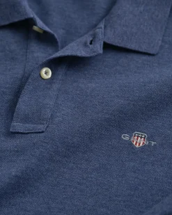 Gant miesten paita, REG SHIELD LS PIQUE RUGGER Sininen, Indigo