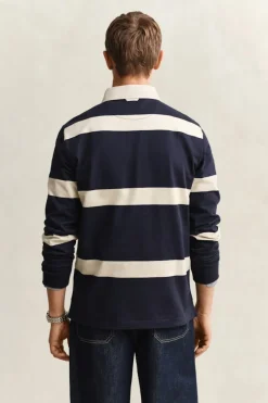 Gant miesten paita Striped Rugger, raidallinen sininen