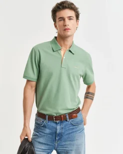 Gant miesten pikeepaita, CONTRAS PIKEE SS RUGGER Vihreä