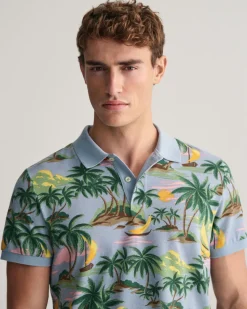 Gant miesten pikeepaita, HAVAJI PRING SS POLO Vihreä Kuosi