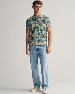 Gant miesten pikeepaita, HAVAJI PRING SS POLO Vihreä Kuosi