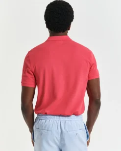 Gant Miesten Pikeepaita, REG SHIELD SS PIQUE Fuksianpunainen