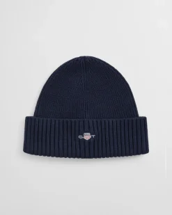 Gant miesten pipo, COTTON BLEND BEANIE Tummansininen