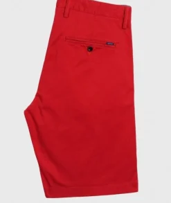 Gant Miesten Shortsit, Relaxed Twill Shorts Kirkkaanpunainen