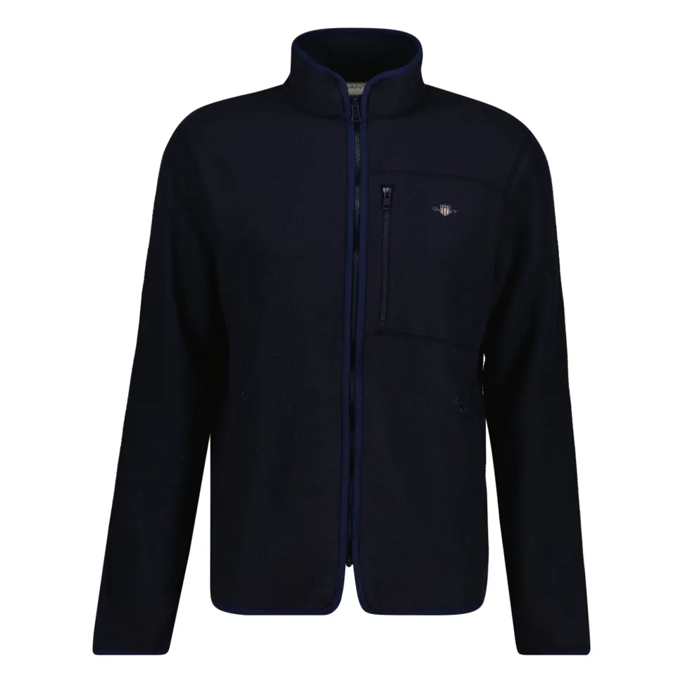 Gant miesten takki, MICRO FLEECE JACKET Tummansininen
