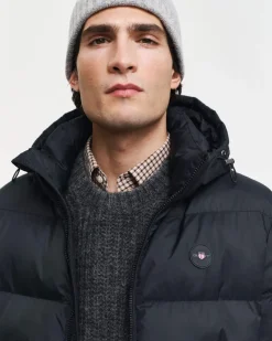 Gant Miesten Talvitakki, ACTIVE CLOUD MID LENGTH Musta