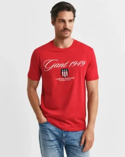 Gant miesten t-paita Graphic SS t-shirt, punainen