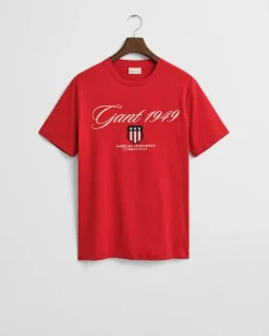 Gant miesten t-paita Graphic SS t-shirt, punainen
