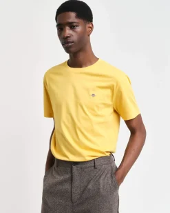 Gant miesten t-paita, REG SHIELD SS T-SHIRT Persikka