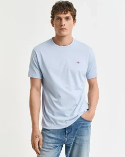 Gant miesten t-paita, REG SHIELD SS T-SHIRT Vaaleansininen