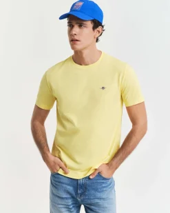 Gant miesten t-paita, REG SHIELD SS T-SHIRT Keltainen