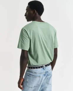 Gant miesten t-paita, REG SHIELD SS T-SHIRT Vihreä