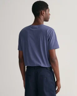 Gant Miesten T-Paita, REG SHIELD SS T-SHIRT Tummansininen