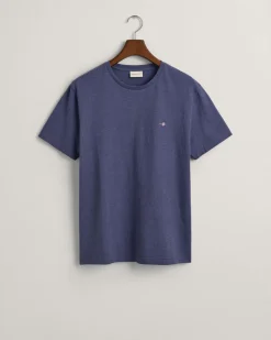 Gant Miesten T-Paita, REG SHIELD SS T-SHIRT Tummansininen