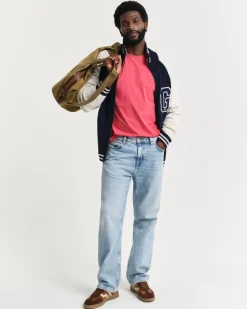 Gant miesten t-paita, REG SHIELD SS T-SHIRT Fuksianpunainen