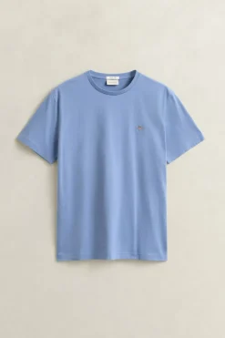 Gant miesten t-paita Reg Shield SS T-shirt, keskisininen