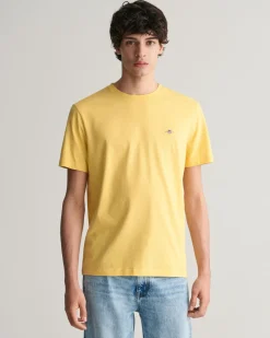 Gant Miesten T-paita, REG SHIELD SS T-SHIRT Keltainen