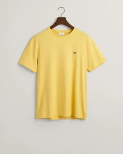 Gant Miesten T-paita, REG SHIELD SS T-SHIRT Keltainen