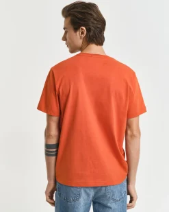 Gant miesten t-paita, REG SHIELD SS T-SHIRT Oranssi