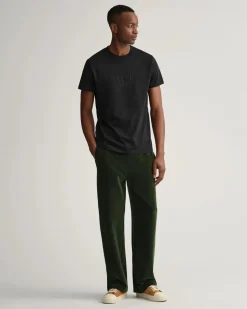 Gant Miesten T-paita, TONAL ARCHIVE SHIELD T-SHIRT Musta