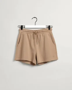 Gant Naisten Collegeshortsit REL ICON G SHORTS Vaalea Beige