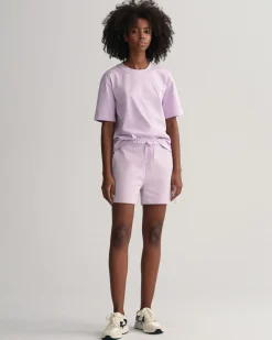 Gant Naisten Collegeshortsit REL ICON G SHORTS Vaalea Lila